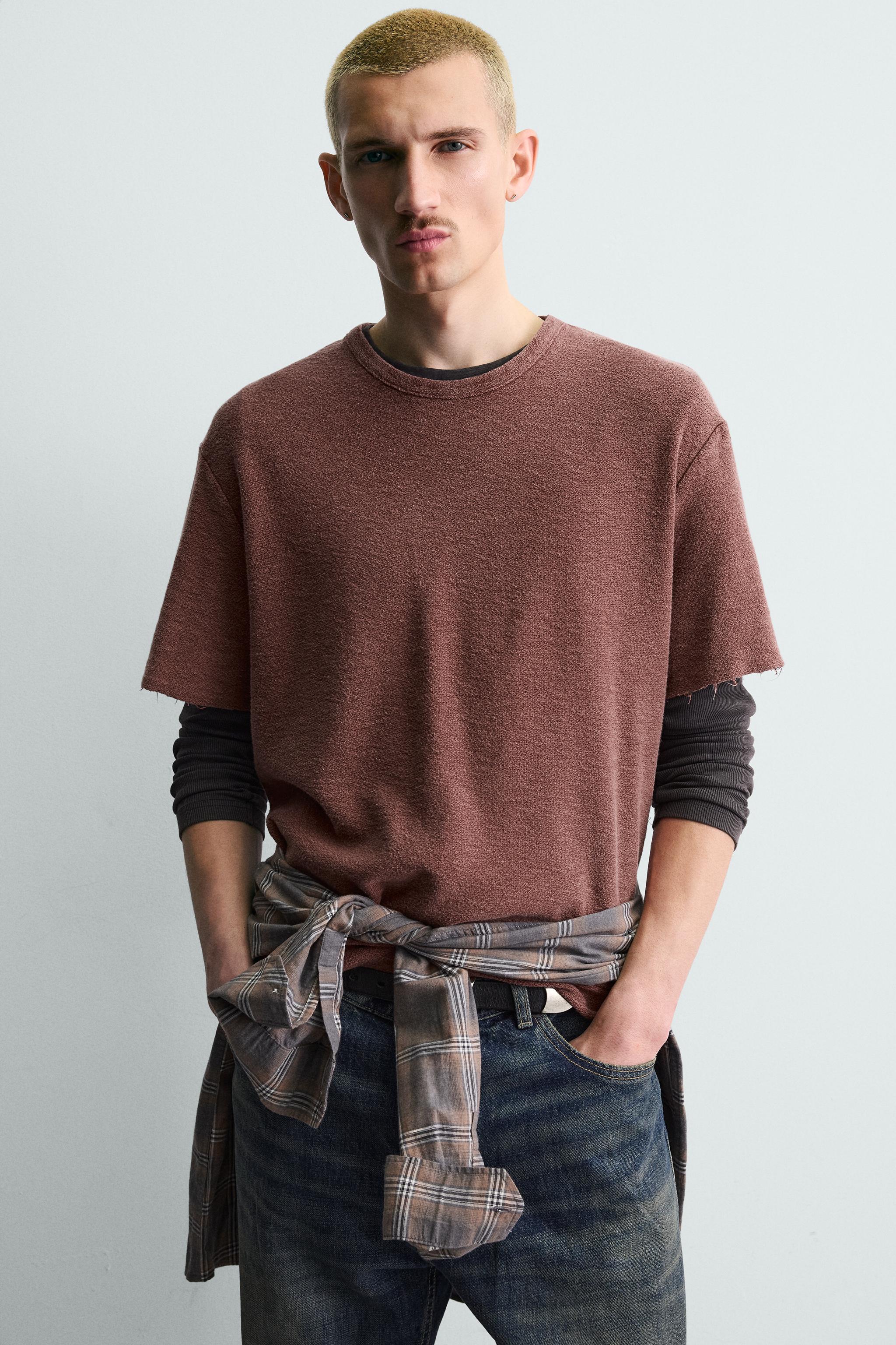 WASHED KNIT T-SHIRT